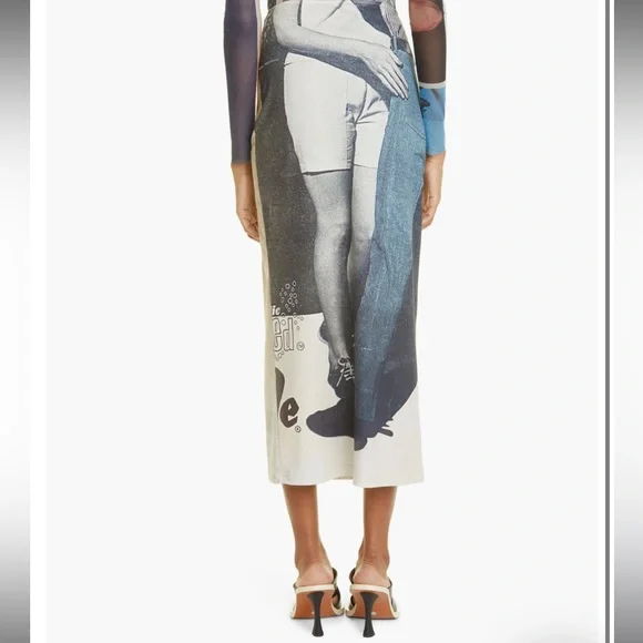 ELLISS Handsy Ankle Skirt Multicolor Double Pattern Sizw Medium NWT Brand New - Picture 8 of 14